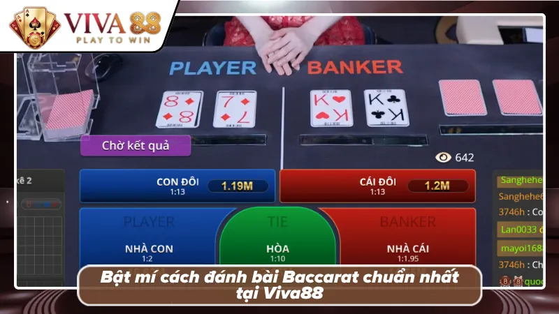 Cách đánh bài Baccarat Viva88 cực dễ năm 2026